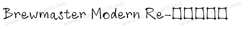 Brewmaster Modern Re字体转换